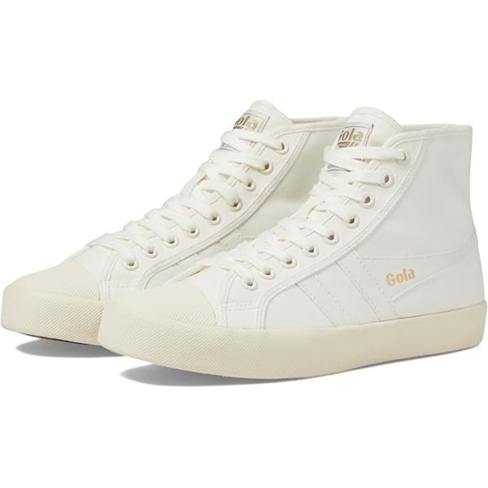 Gola Classics Coaster High Sneakers Size 6‎ Lace Up Round Toe White Streetwear